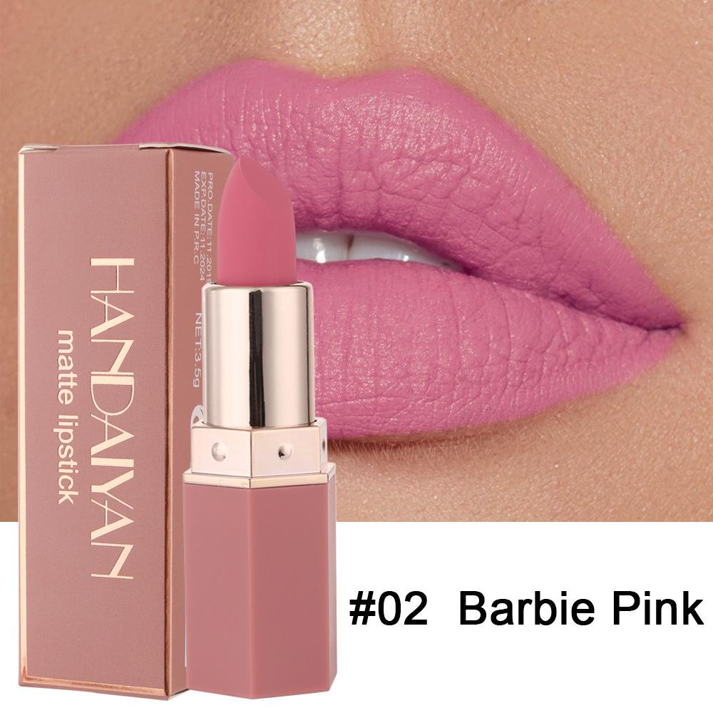 HANDAIYAN Matte Velvet Lipstick Set - 6 Non-Fading, Non-Stick Colors