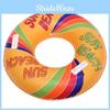 Eco-friendly Pvc Thickened Swim Ring With Printed Pattern For Adults Water Sports Underarm Float Ring 80cm 90cm