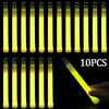 5/10pcs Glow Sticks With Hook 6 Inch Fluorescence Light Stick For Hiking Camping Outdoor Supplies Glow In The Dark Party Decor