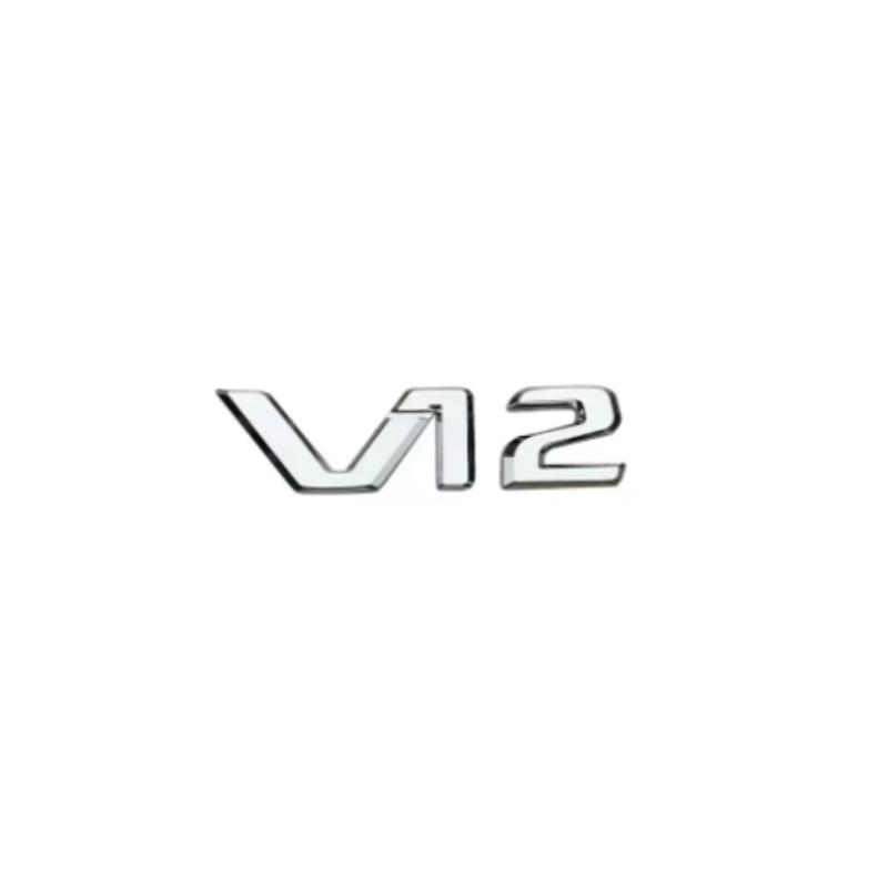 3D ABS Letters V12 700 800 900 Car Trunk Fender Logo Badge Emblem Decals Sticker For Benz Brabus G Class G63 G700 G800 G900 G500