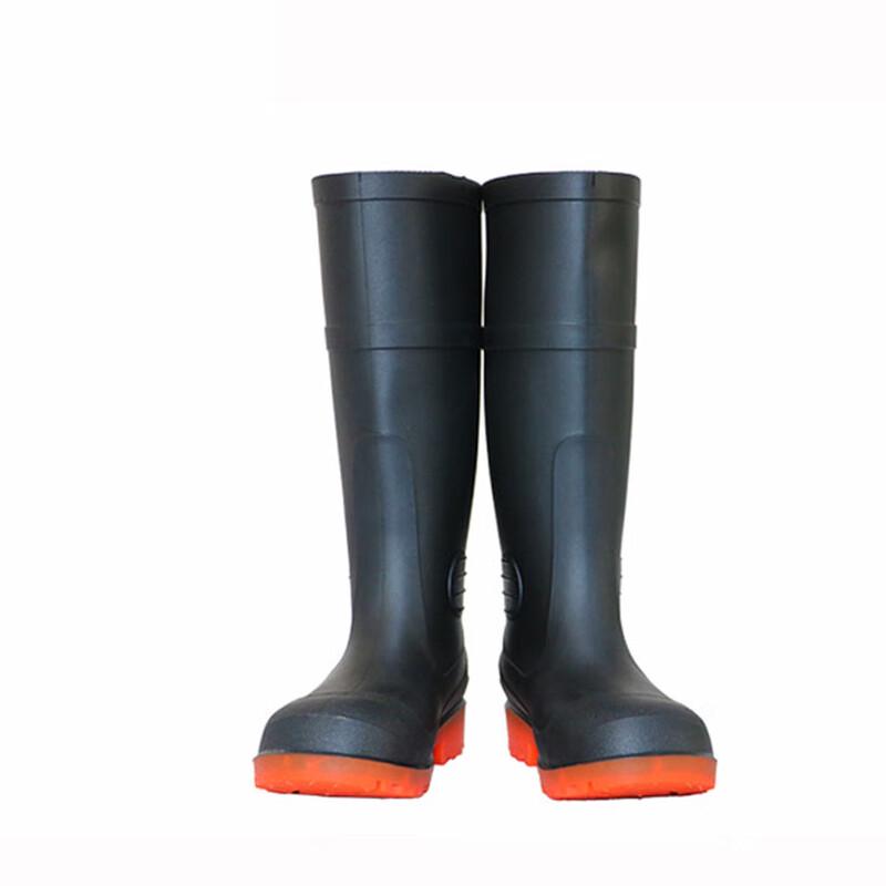 Pu Lian High-Cut Steel Toe Industrial Rain Boots