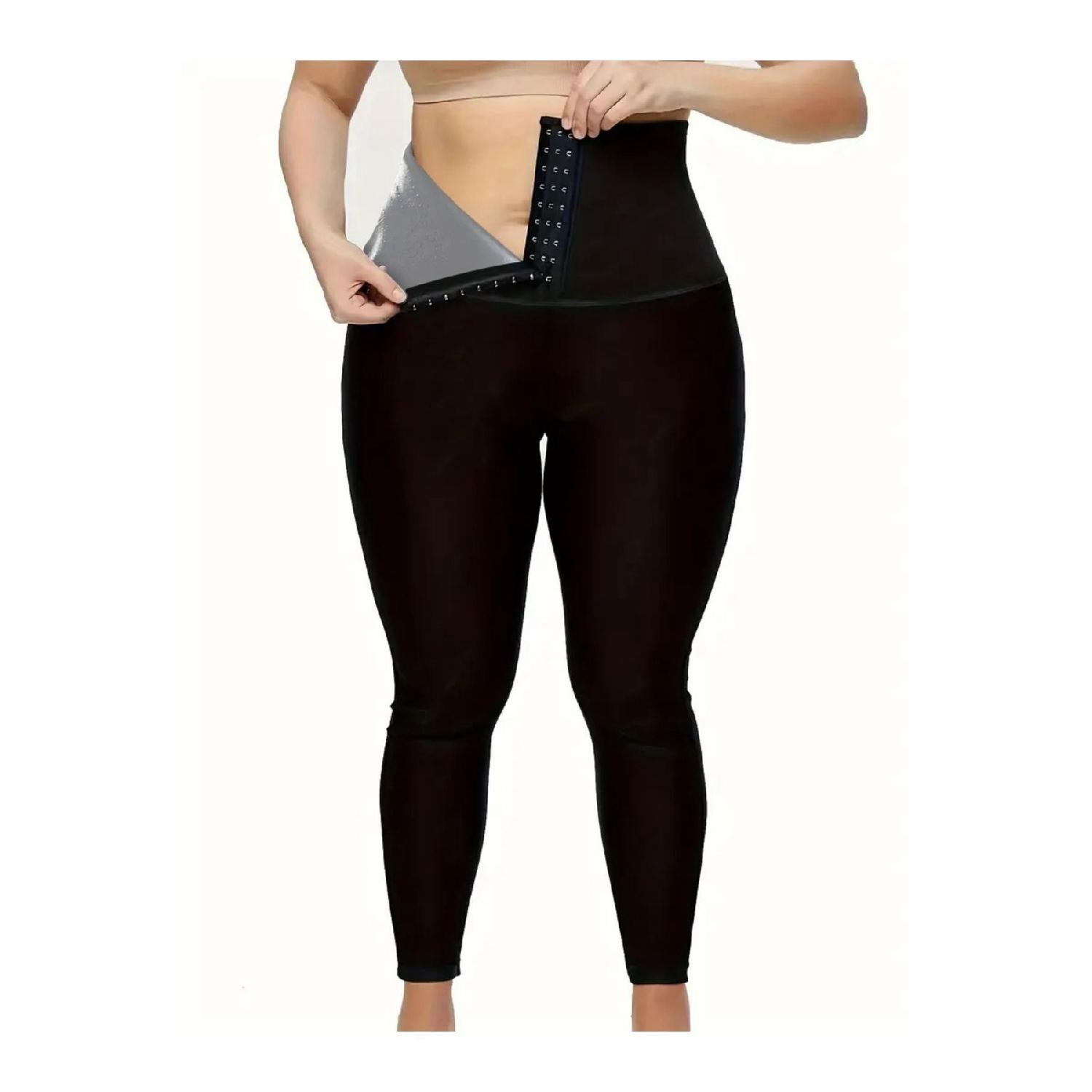 

Колготки для сауни Модель Slimming Thermal Two Size Slimming Body Shaper Sauna Corset Tights With Agraffit S чорний