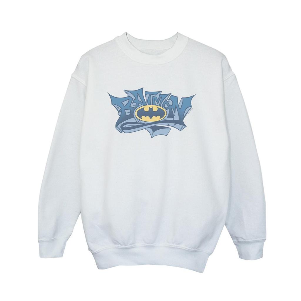 DC Comics Boys Batman Graffiti Logo Sweatshirt