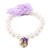Elastic Stretchable Pet Pearl Collar Multi Size Available Round Pearl Bead Dog Pearl Necklace Lightweight Wearable