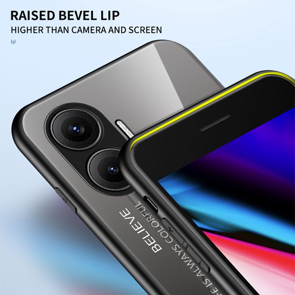 For Xiaomi Poco F7 5G/Redmi Turbo 4 Pro 5G Case Anti-Scratch Tempered Glass+PC+TPU Phone Cover