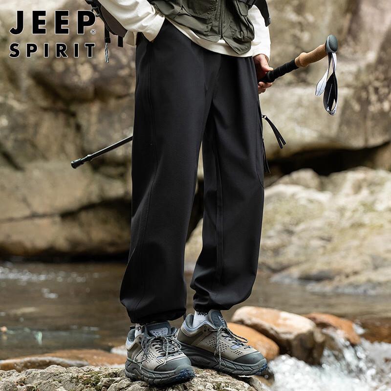 JEEP SPIRIT Men's Casual Straight Leg Cargo Pants for Autumn/Winter