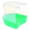 Plastic Bird Water Bath Box Bathtub Parrot For Parakeet Hanging Bowl