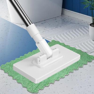 Floor Mop Flat with Reusable Washable Pads, 360° Rotating Wet and Dust Mopping for Laminate