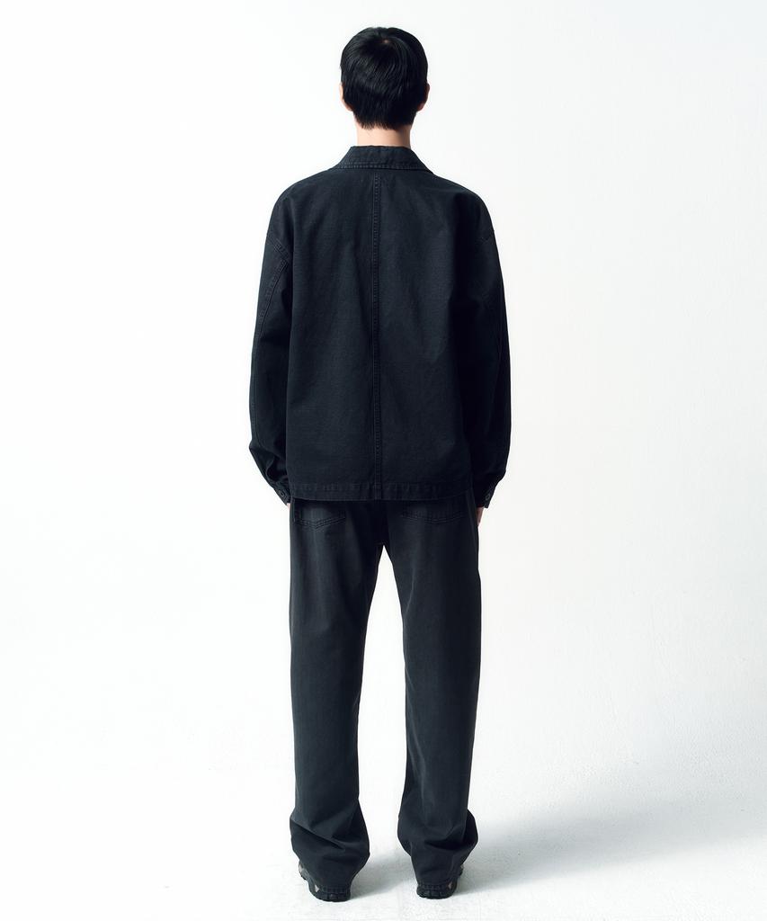 Insilence French Work Jacket Faded Black