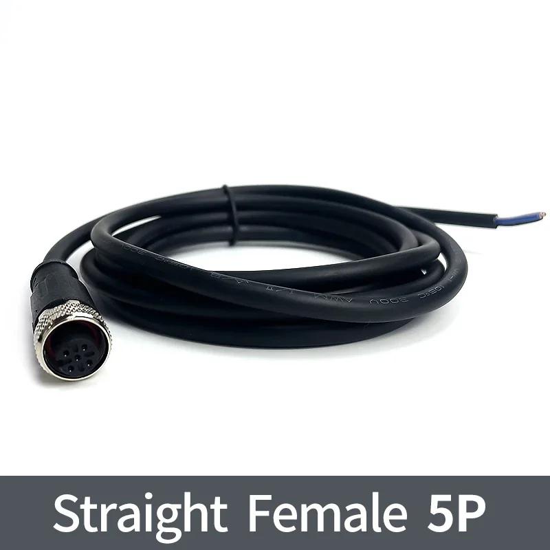 Conector senzor M12 de 2 metri mufă cablu impermeabil Masculin și Femeie 4 5 8 12Pin PVC Conectori M12 de turnare prin injecție integrate