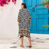 Boho Beach Cover Up Kimono Style Cotton Swimwear Overlay Women Lightweight UV Protection Coverup In 3 Colors