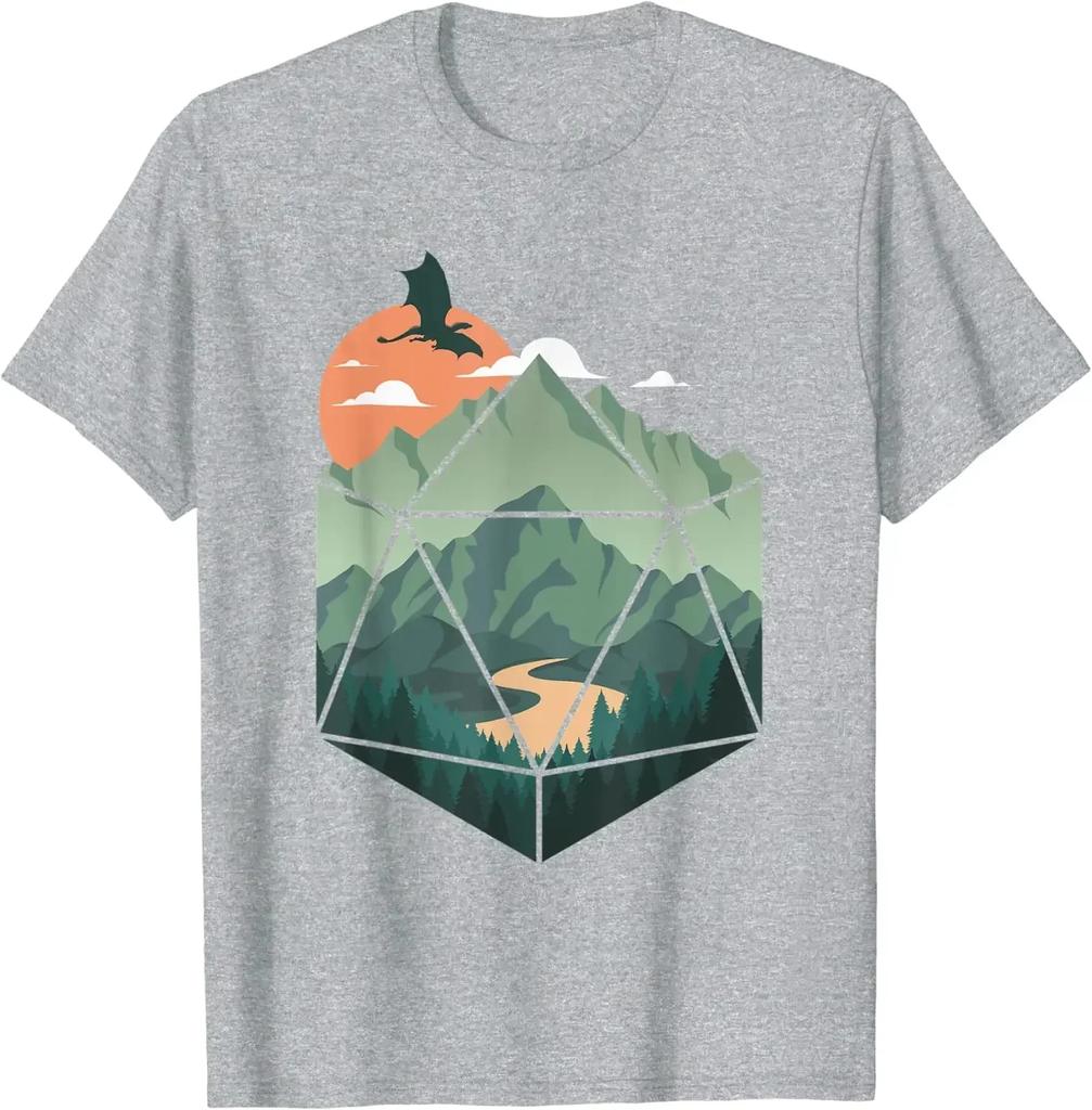 Art Shirt Dragon Lover Shirt Fantasy Gaming T-Shirt Mens T Shirts Graphic T Shirts Streetwear Cotton Four Seasons Daily