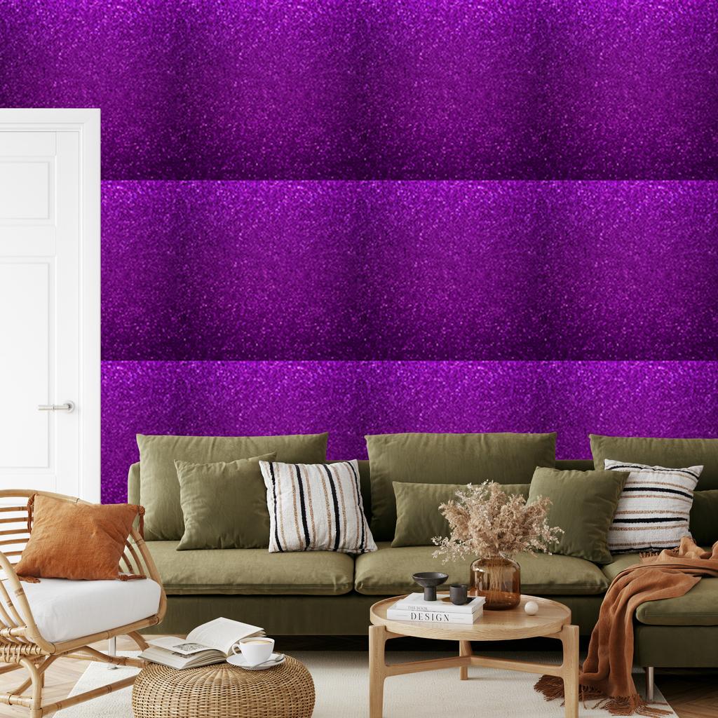 Violet Glitter Wallpaper for Living Room and Bedroom 50x1000