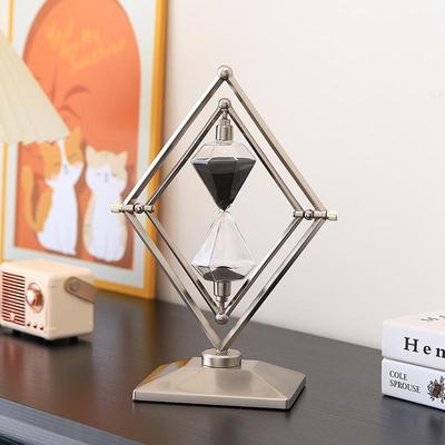 Creative Geometric Hourglass Ornament: Luxury Soft Furnishings for Office or Study Decor
