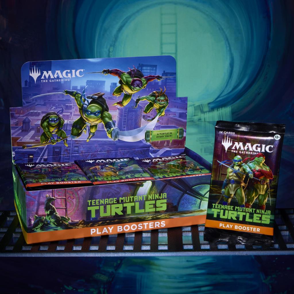 The Gathering Teenage Mutant Ninja Turtles Play Booster English Edition of 30 MTG Trading Cards Wizards of the Coast TMT D51630003 Magic (Box