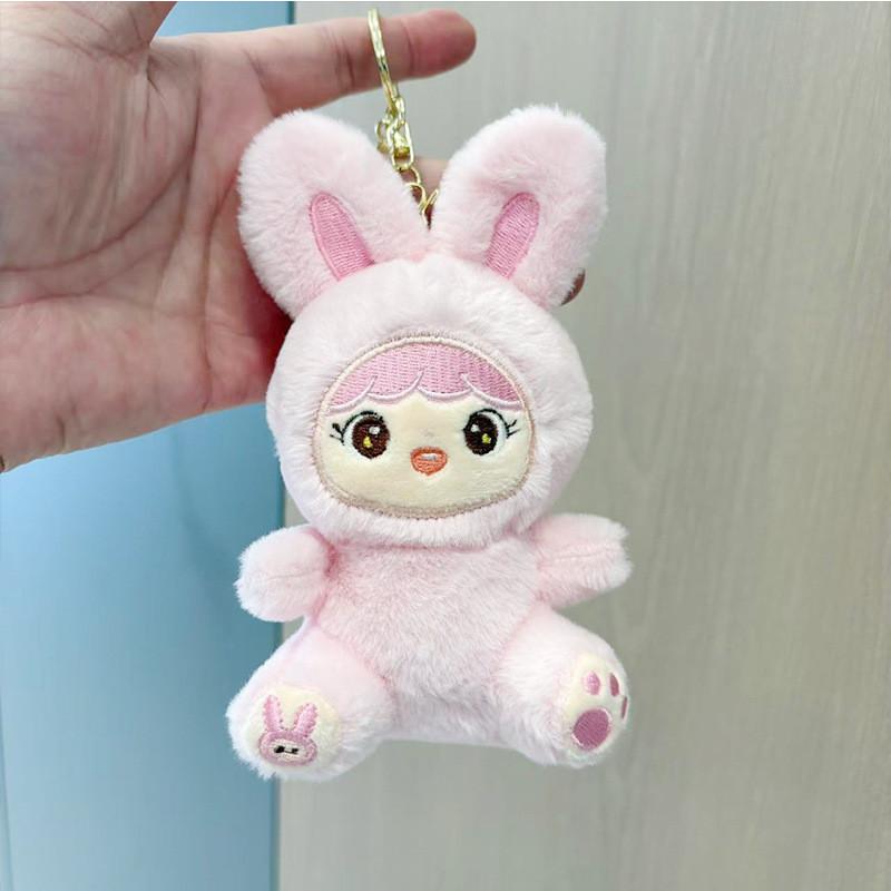 Plush Cute Toy Bear Adorable Stuffed Bunny Doll For Girls Birthday Gifts And Backpack Charm