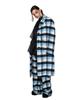 GREEDILOUS Plaid Structured Long Coat