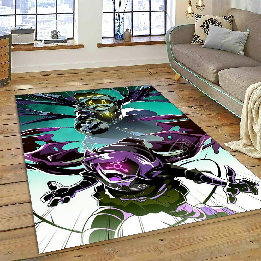 2025 New Style Cartoon Murder Drones Uzi Robot 3D Rug Carpet for Living Room Bedroom Home Decor, Floor Mat Non-slip Sofa Doormat