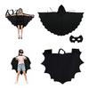 Bequemes Weiches Stoff Umhang Halloween Fledermausflügel Umhang, Erwachsene Kinder Kostüm Mit Kapuze Langlebig Wiederholte Nutzung Cosplay für Festliches Party Outfit Umhang