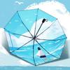 Hongye Black Glue Folding Sun Rain Umbrella