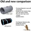 Cat Tunnel, Durable Suede Collapsible Cat Play Tube Toys with Play Ball, Indoor Cat Tunnel for Cat, Puppy, Kitty, Kitten, Rabbit (Small)