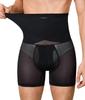 Sawaiko Mageundertøy Herre Shapewear, Shorts, Girdle, Oppstrammende, Høy midje (JP, Alfabet, XL, Svart)