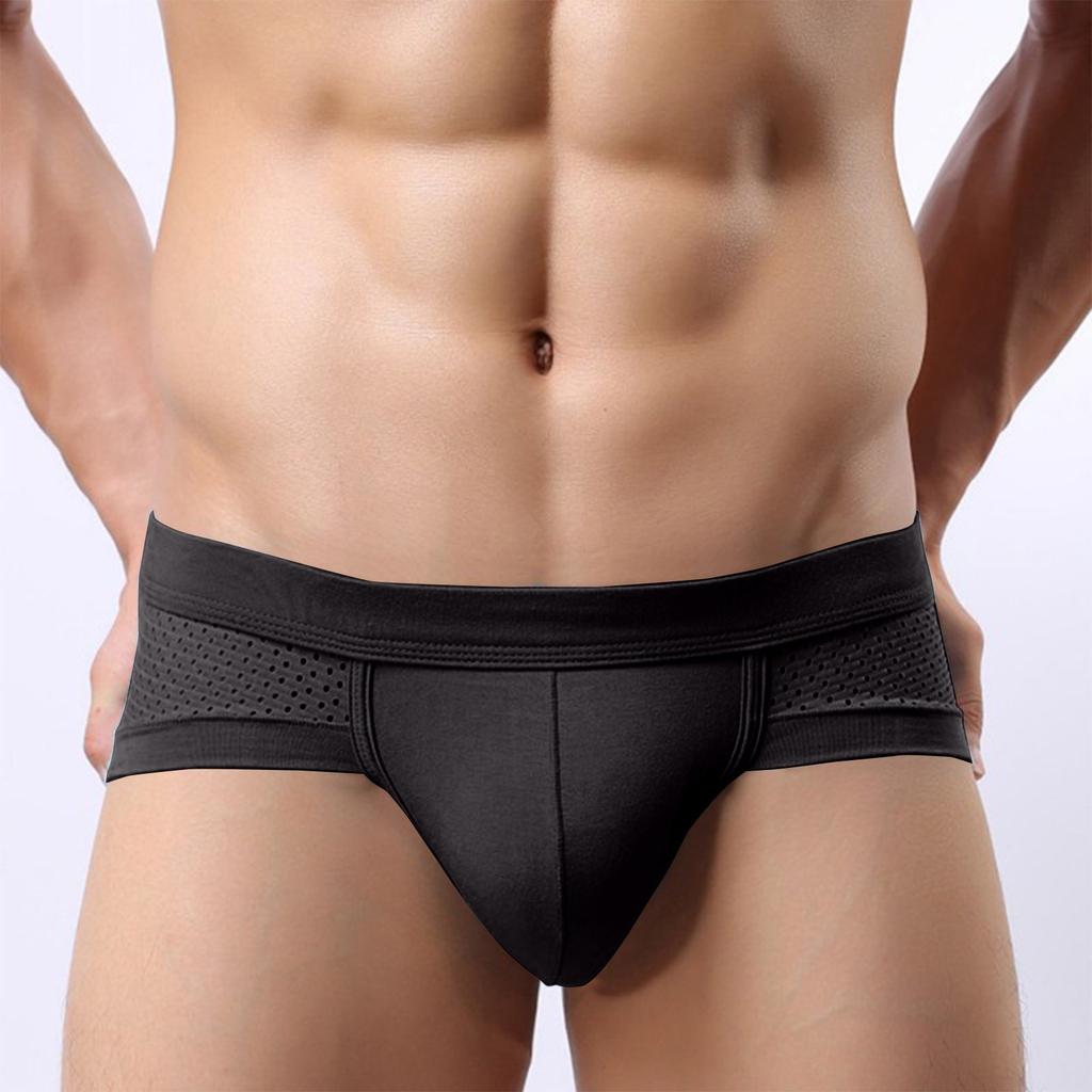Men's Underwear,briefs, Men's U-shaped Bags, Anti-clogging, Low Waist, Solid Color