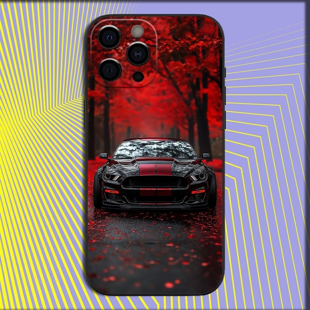 Cool F-Fords Car M-Mustang Phone Case For iPhone 16,15,14,13,12,11,Pro,X,XS,Max,XR,Plus,Mini Soft Black Cover