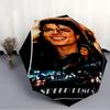 Parapluie Automatique Impression Michael Jackson, Armature en Fer à 8 Baleines, Poignée en Plastique, Convient pour les Voyages en Plein Air et le Quotidien, Cadeau Idéal
