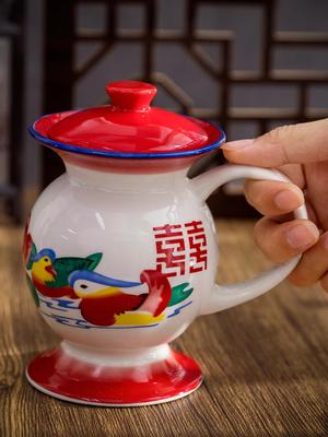 Water Cup Ceramic Spittoon Modeling Creative Funny Chamber Pot Tea Mug Retro Nostalgic Old-Fashioned Personality Enamel Toilet