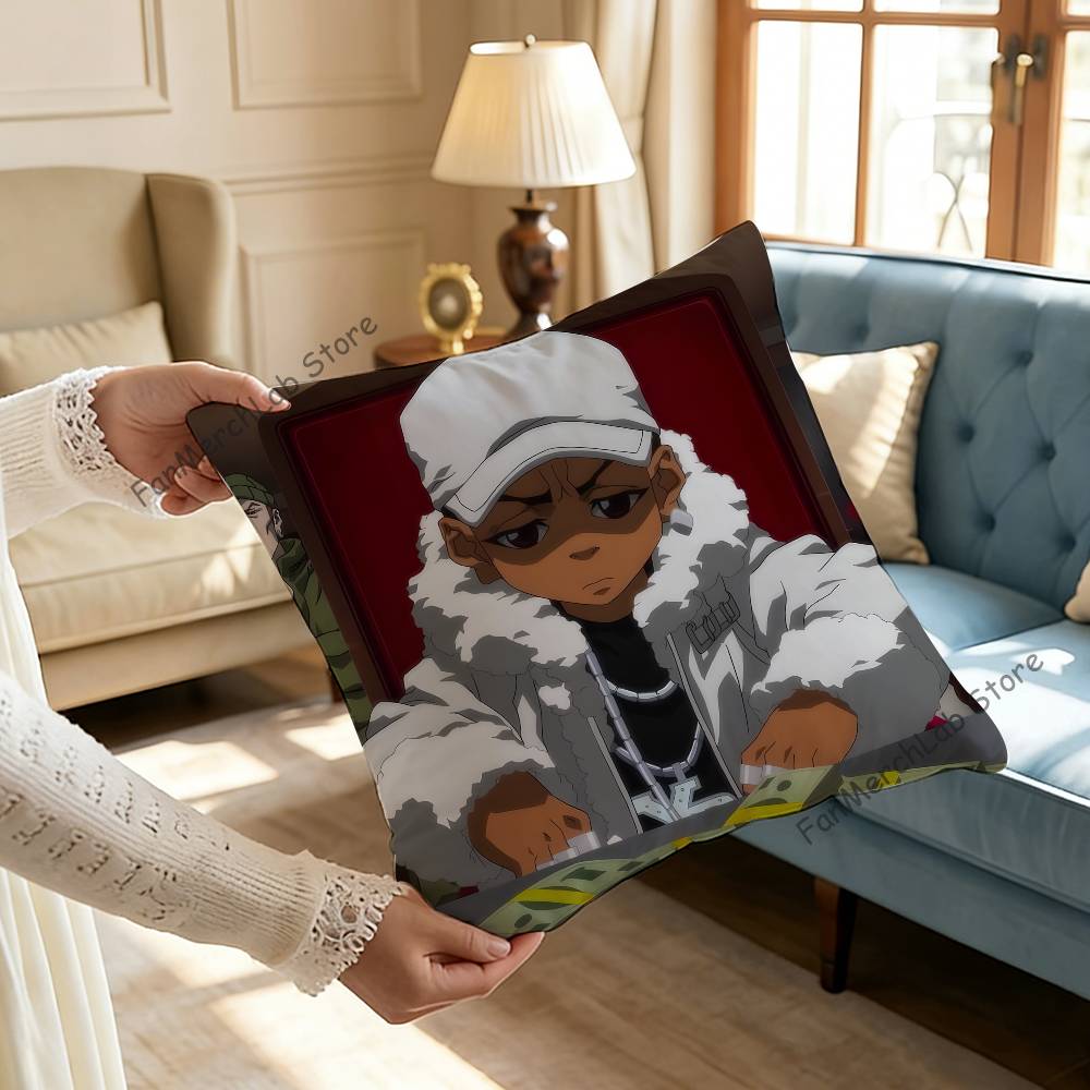 The BBoondocks Cartoon Pillow Case Ultra Soft Skin Friendly Fabric Cloud Like Comfort  Concealed Zipper