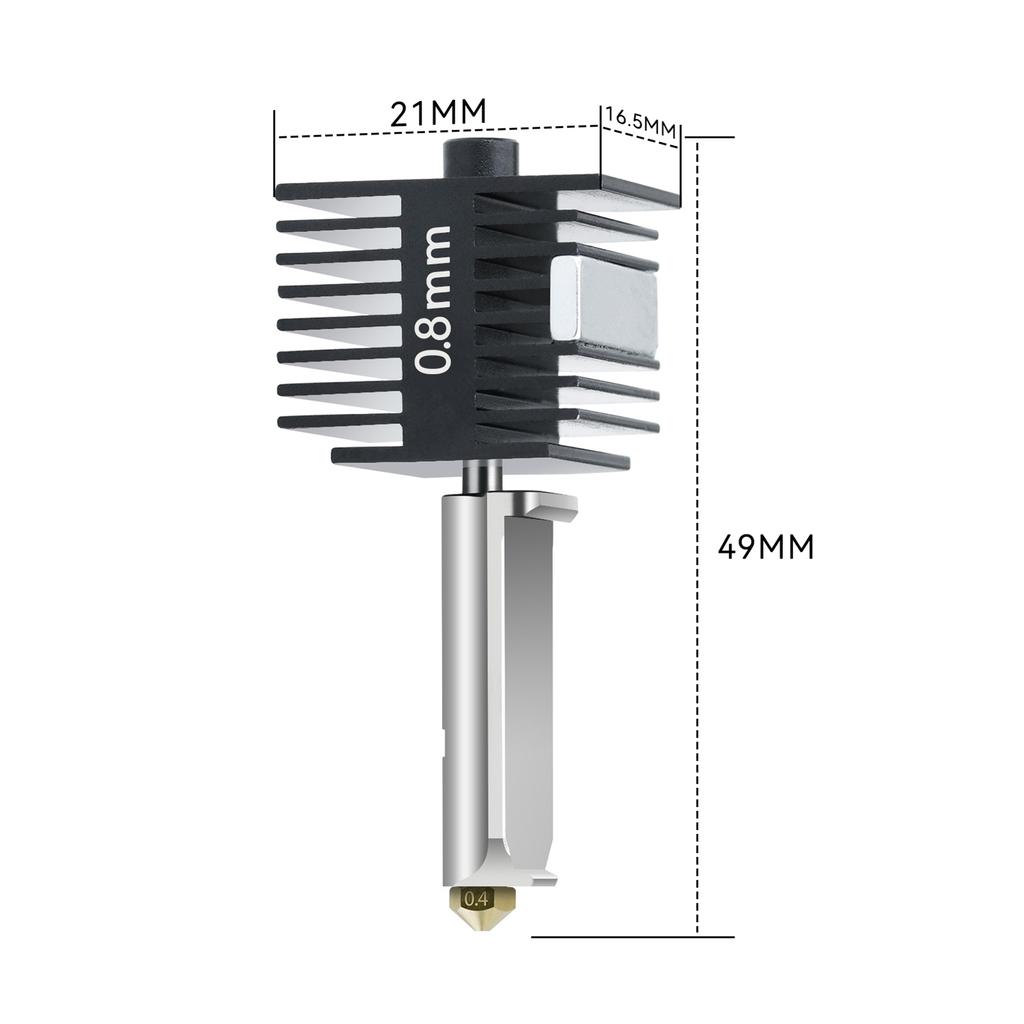 Upgraded Hotend Kit with Plated Copper Heater Block Heatbreak Compatible with Bambu Lab A1A1 Mini