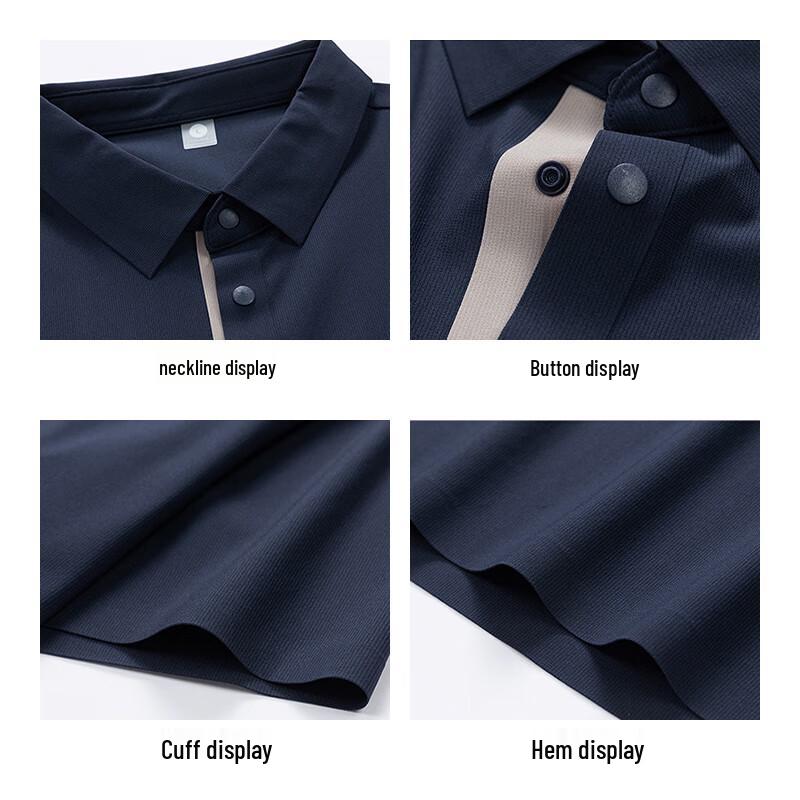 MiiOW Men's Ice Silk Quick-Dry Polo Shirt