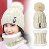 Marke Winter Strickschal Hut Set Dicke Warme Skullies Beanies Hüte für Frauen Solide Outdoor Schnee Reiten Ski Bonnet Caps Mädchen