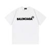 Balenciaga reine Baumwolle bedruckt Rundhals Kurzarm Weiß 326