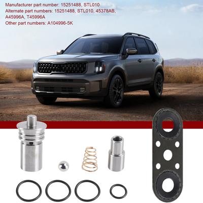 Cooler Flow Bypass Valve Kit Replace STL010 Transmission Cooling System Upgrade Kit with Bypass Gasket for 6L80 8L80 8L90E