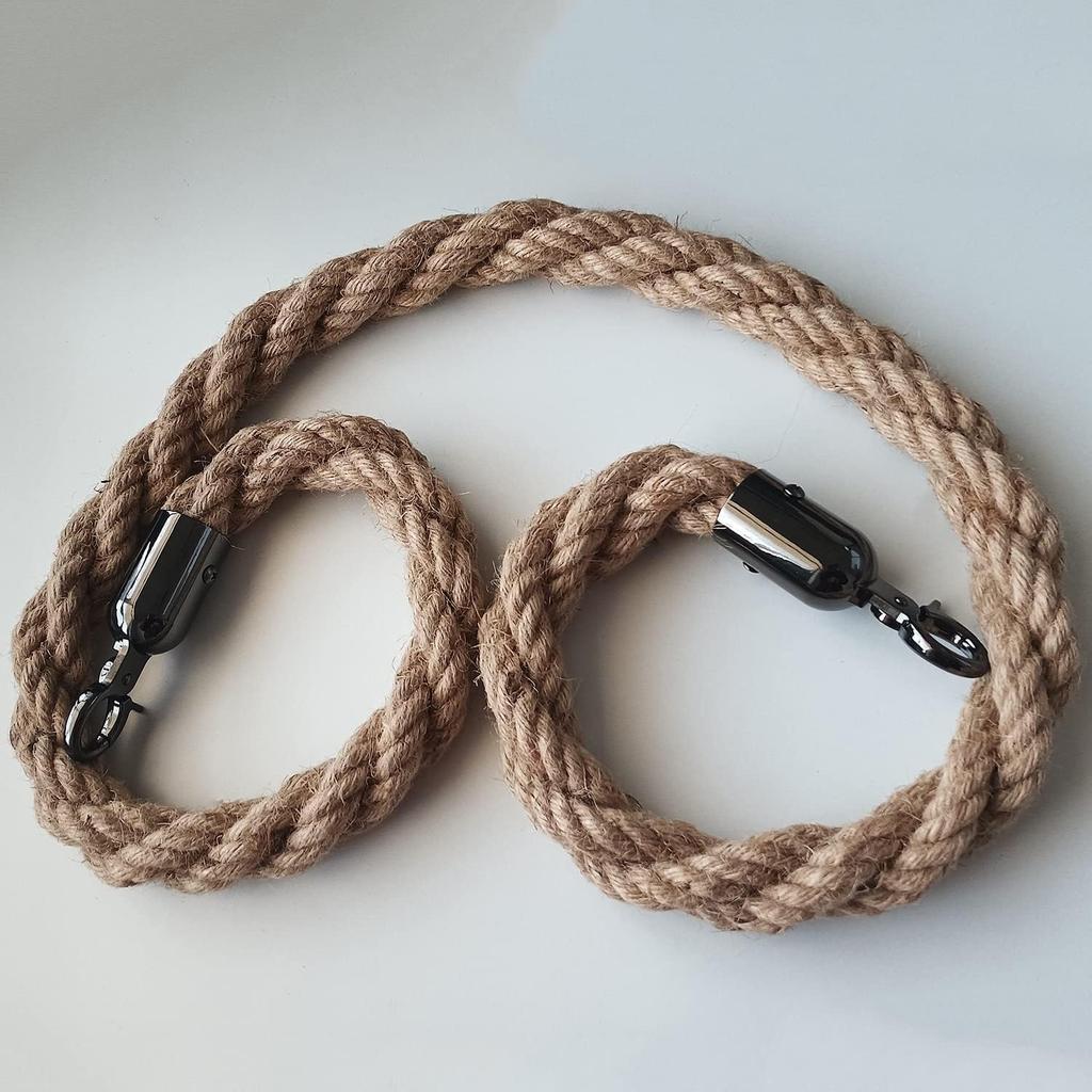 Velvet Stanchion Rope Bulk Crowd Control Barriers Safety Velvet Rope with Polished Gold Hooks for Movie Theaters Openings Hotels, Carpet, Party, Not