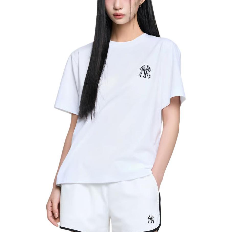MLB New York Yankees Logo Loose Fit Crew Neck Short Sleeve T-Shirt Unisex Tops 3ATSB0863-50WHS