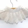 Multiuse Ruffled Collar Vintage Victorian Costume False Collar Cosplay Dressingup Accessory Removable Collar for Daily