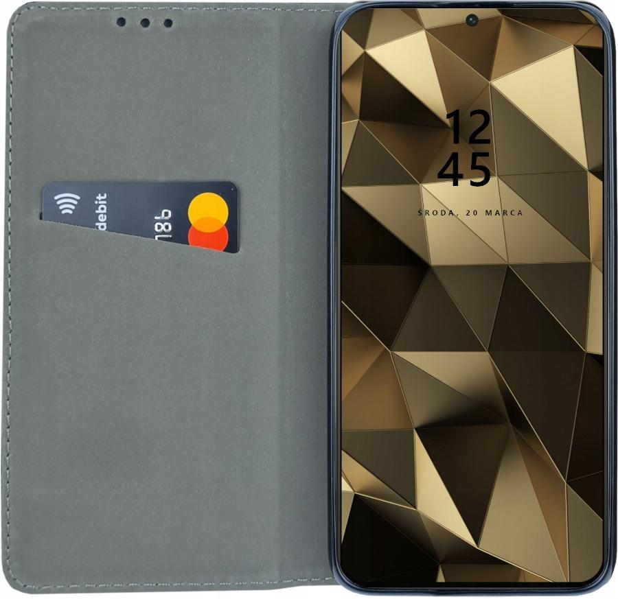 Flip case for SAMSUNG GALAXY A56 5G/A36 5G SMART MAGNET NAVY + GLASS