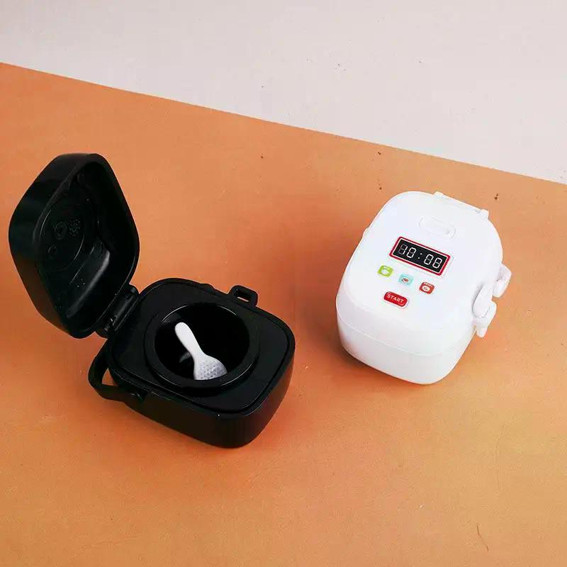 1 Set 1:12 Mini Food Pretend Play Accessores Toy Dollhouse Furniture Model Kitchen Play Kit Miniature Rice Cookers Cabinet