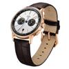 ZEROO CLASSIC3 Chronograph Quartz White with Rose Gold Model ZC003RWB Men's Watch, Case,