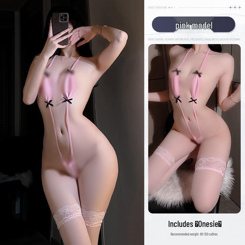 Erdbeergestreifter einteiliger Bikini Schulbadeanzug (Abnehmbares Set)