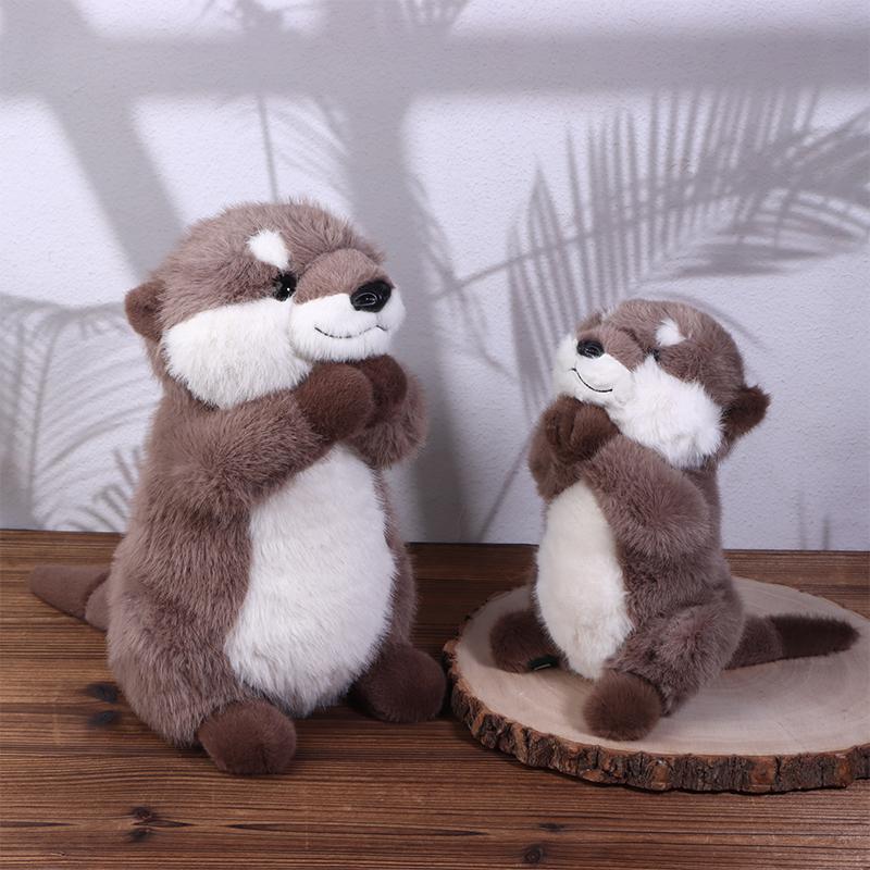 Cute Lazy Otter Animal Plush Toy Sleeping Doll Children's Birthday Gift Pillow Otter Animal Plush Toy