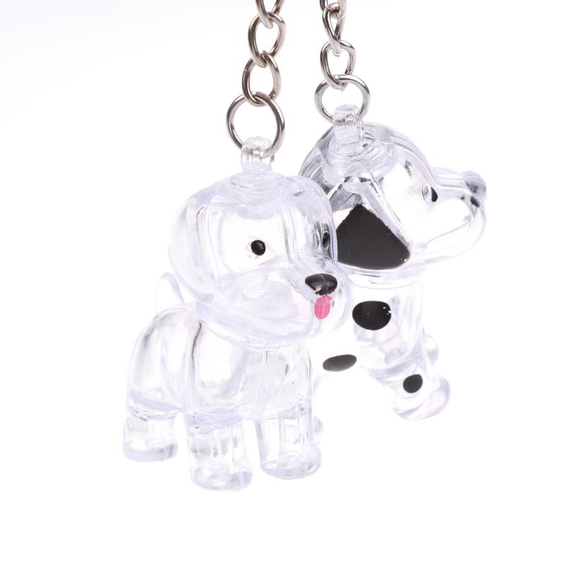 Clear Puppy Hair Memorial Keychain Capsule Pet'S Dog Fur Container Diy Pendant Keychain Decor Pet Lovers Home Display Gifts