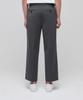 MUSINSA STANDARD Lightweight Wide Hidden Banding Crop Slacks [Medium Gray]