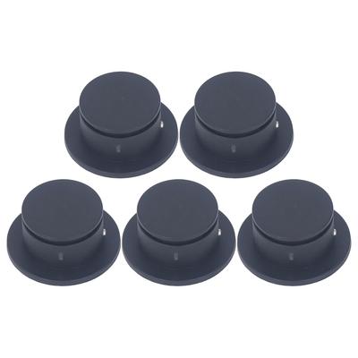 5pcs Surf Leash Plug Replacement Round Board Cup Plug for Surfboard Longboard Black