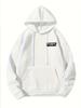 Felpa Casual da Uomo Stampa Alfabeto Vestibilità Larga Streetwear Pullover Felpa Grafica da Corsa Pile Calda Morbida Abbigliamento Maschile Femminile