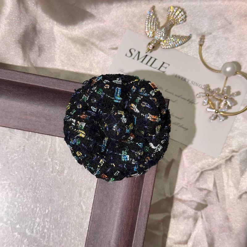 French Style Fabric Camellia Brooches Vintage Elegant Flower Lapel Pins For Women Fashion Wedding Party Badge Accessories Gifts