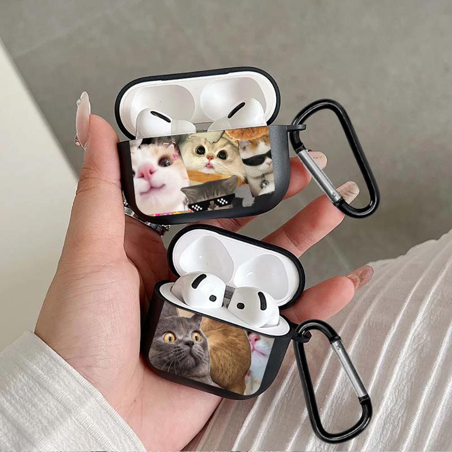 Expressive Cat Case For Airpods Pro2 Pro3 2 Pro 4 3 1 Earphone Cases Cover